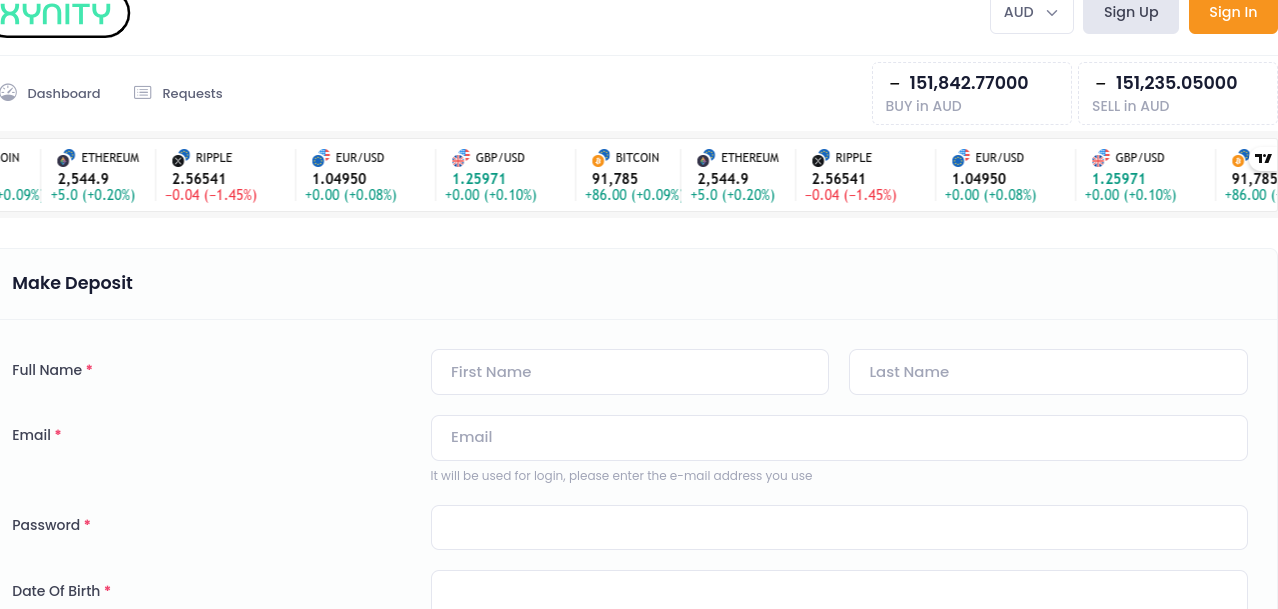 xynity биржа отзывы