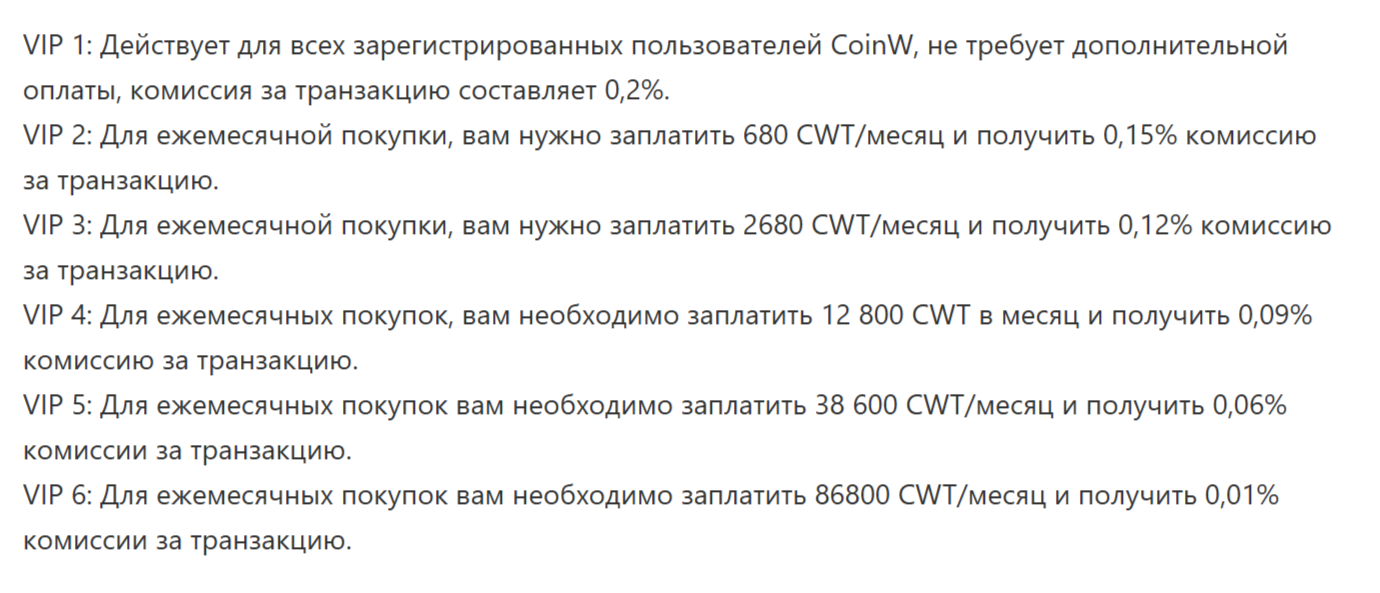 coinw card отзывы